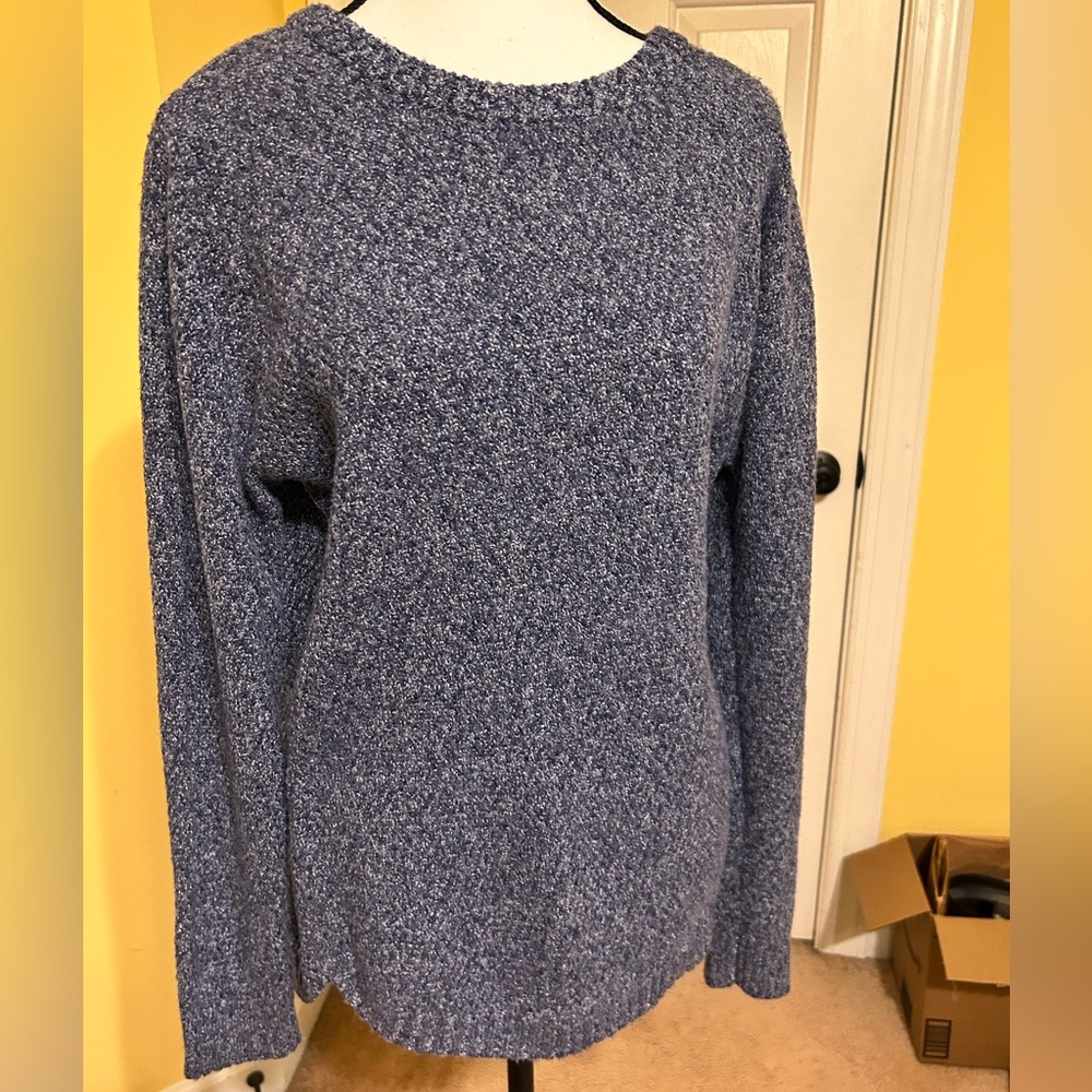 Pink Clover Blue Crew Neck Sweater
